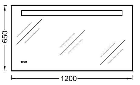 Зеркало Jacob Delafon Formilia 120 (EB1163-NF) c подсветкой