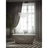 Акриловая ванна Sancos Avocado FB18 170x80 см, отдельностоящая, белый