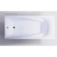 Ванна из литьевого мрамора Astra-Form Вега Люкс Solid Surface 01010070 180x80 см, белый матовый