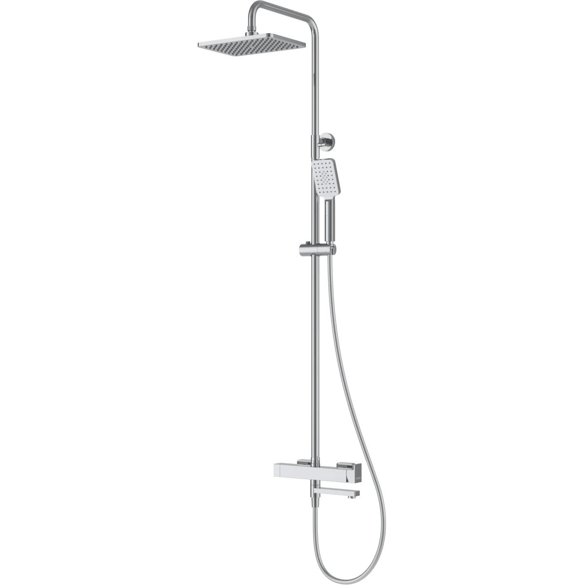 Душевая система Cezares Slider SLIDER-CVD-01 267x193 см, со смесителем, хром