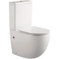 Унитаз-компакт Aquatek Европа AQ2903-00 безободковый, с сиденьем микролифт, белый