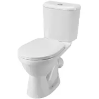 Унитаз-компакт Santek Бореаль 1.WH30.1.704 косой выпуск, с сиденьем полипропилен, белый
