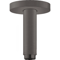 Потолочное подсоединение hansgrohe S 27393340 100 мм шлифованный черный хром