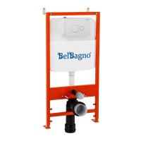 Инсталляция для унитаза BelBagno BB026BB082BL с кнопкой белый