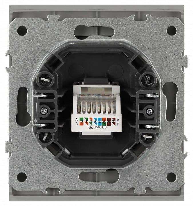 Розетка Ethernet RJ-45 без рамки Эра Arktik Б0070476