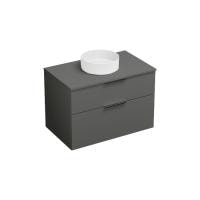 Тумба с раковиной Burgbad Eqio 90 SGUM090F2010GO252C0001*0 серая глянцевая