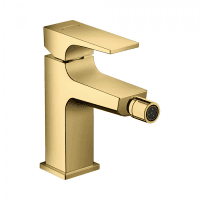 Смеситель для биде hansgrohe Metropol 32520990 со сливным клапаном Push-Open полированное золото