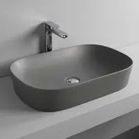 Раковина 65x41,5 см Artceram Ghost GHL002 15 00 grigio oliva*0
