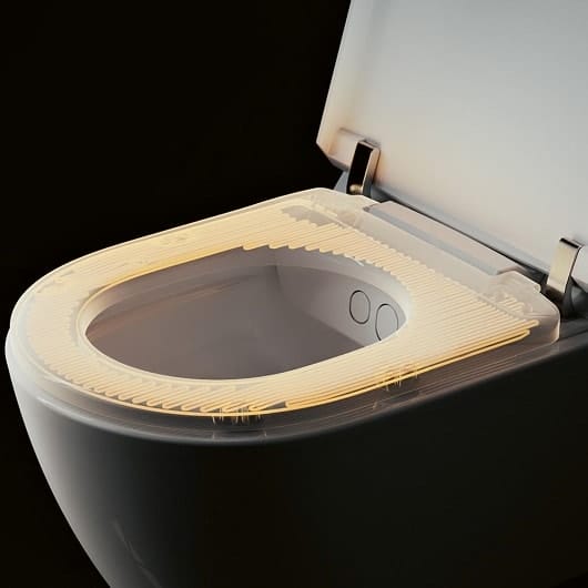 Подвесной унитаз-биде Villeroy&Boch ViClean-I 200 V0E200R1 с крышкой-сиденьем