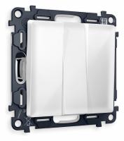 Выключатель трехклавишный без рамки Ambrella Volt Quant MA105010