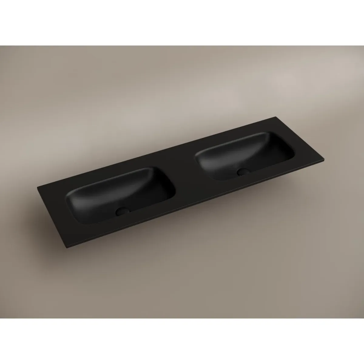 Раковина Ceramica Nova Grace CN7022MBwx 141x46 см, накладная, черный матовый