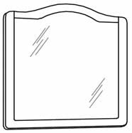 Зеркало Fenice Elba EB/05 120x116h светлый орех