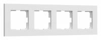Рамка на 4 поста Werkel Slab (белый софт) W0042961