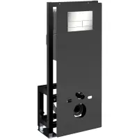 Инсталляция для унитаза WasserKRAFT Glan 66 66TLT.010.ME.BL.BN04 с кнопкой смыва, никель