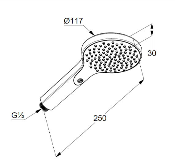 Душевая лейка Kludi Dive 6981005-00
