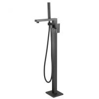 Смеситель для ванны Abber Daheim AF8215NG напольный с душевым гарнитуром никель