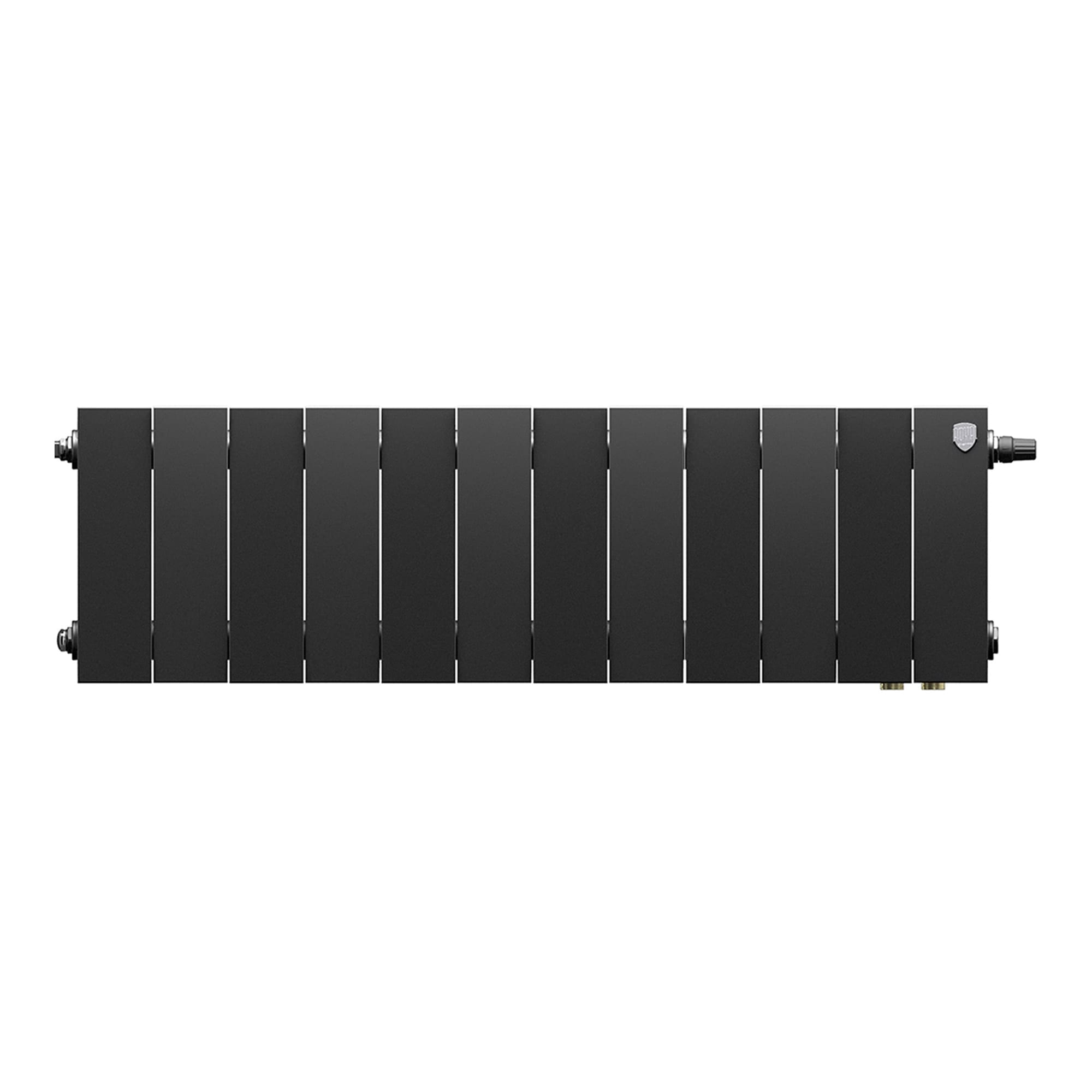 Радиатор биметаллический Royal Thermo PianoForte 200 Чёрный VR80- 12 секц.