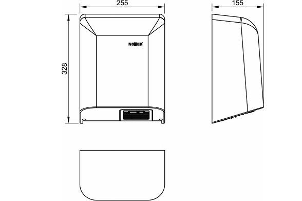 Сушилка для рук Nofer BIGFLOW 01451.W белая