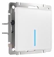 Выключатель сенсорый одноклавишный с подсветкой и функцией Wi-Fi без рамки Werkel белый W4510601