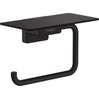 Держатель туалетной бумаги с полкой hansgrohe AddStoris 41772670 матовый черный