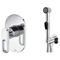 Гигиенический душ WasserKRAFT A111856 со смесителем, хром