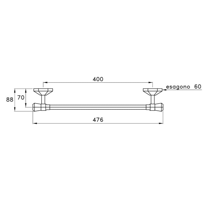 Полотенцедержатель Stella Eccelsa 40 EC 10001 AU00 золото