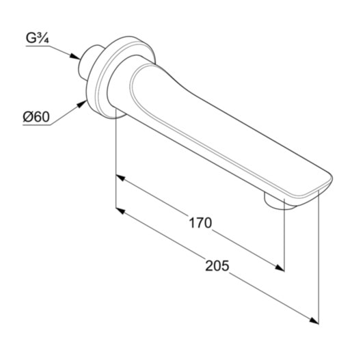 Излив для ванны Kludi BALANCE 5250391 белый