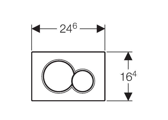 Клавиша смыва Geberit Sigma 01 115.770.DT.5