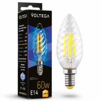 Лампа светодиодная Voltega свеча витая (Candle corn) 6Вт E14 6Вт 3000K 7211