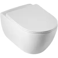 Унитаз подвесной Cezares Comfort CZR-191-TH/BS безободковый, с функцией биде, белый