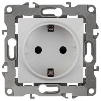 Розетка с заземлением, без рамки Эра Эра 12 12-2001-01