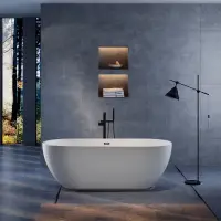 Акриловая ванна Vincea VBT-109 170x75 см, отдельностоящая, белый