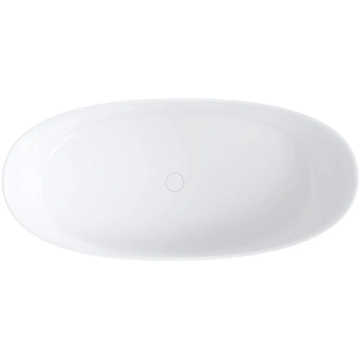 Ванна из литьевого мрамора Omnires Neo NEO158SWWBP 157,5x71,9 см, отдельностоящая, белый глянец