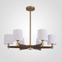 Люстра на штанге Imperiumloft Jorgenson White/Dark wood STAVRA01
