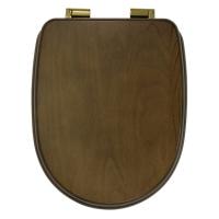 Крышка-сиденье Migliore Gianeta 20951, микролифт, орех, петли золото
