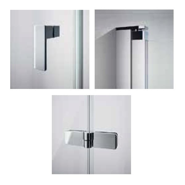 Дверь в нишу Huppe Design Pure 8P0880.087.321 левая матовое серебро