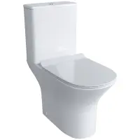 Унитаз-компакт Grossman GR-4465S безободковый, с сиденьем микролифт, белый