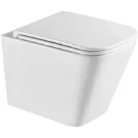 Унитаз подвесной Terminus Ватикан 03W49x34W безободковый, торнадо, с сиденьем микролифт, белый