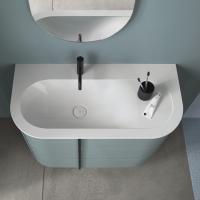 Тумба с раковиной Burgbad Lavo 2.0 102 SFZT102/LG0226F5046C0001*1 левая голубой лед матовый