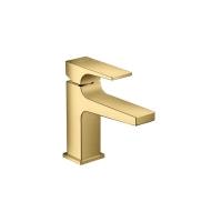 Смеситель для раковины hansgrohe Metropol 100 32500990 со сливным клапаном Push-Open полированное золото