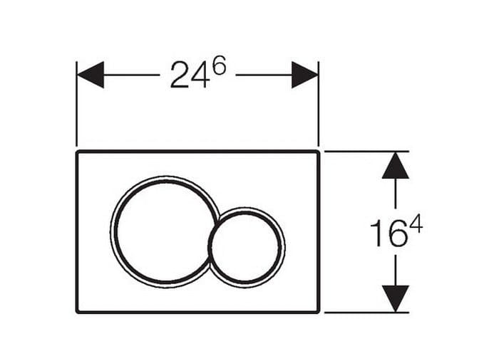 Клавиша смыва Geberit Sigma 01 115.770.21.5