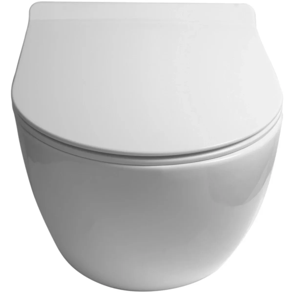 Унитаз подвесной SantiLine SL-5002SM-BD безободковый, с функцией биде, с сиденьем микролифт, белый