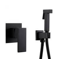 Гигиенический душ Abber Daheim AF8225B со смесителем черный матовый