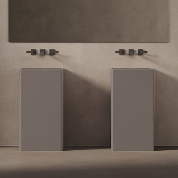 Раковина DEA DESIGN Pedestal Basin 45 DD2017 450 6 grey brown