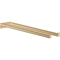 Двухрожковый держатель полотенец hansgrohe AddStoris 41770140 шлифованная бронза