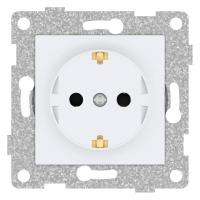 Розетка с заземлением и со шторкой без рамки Gusi Electric UGRA С11Р4-001