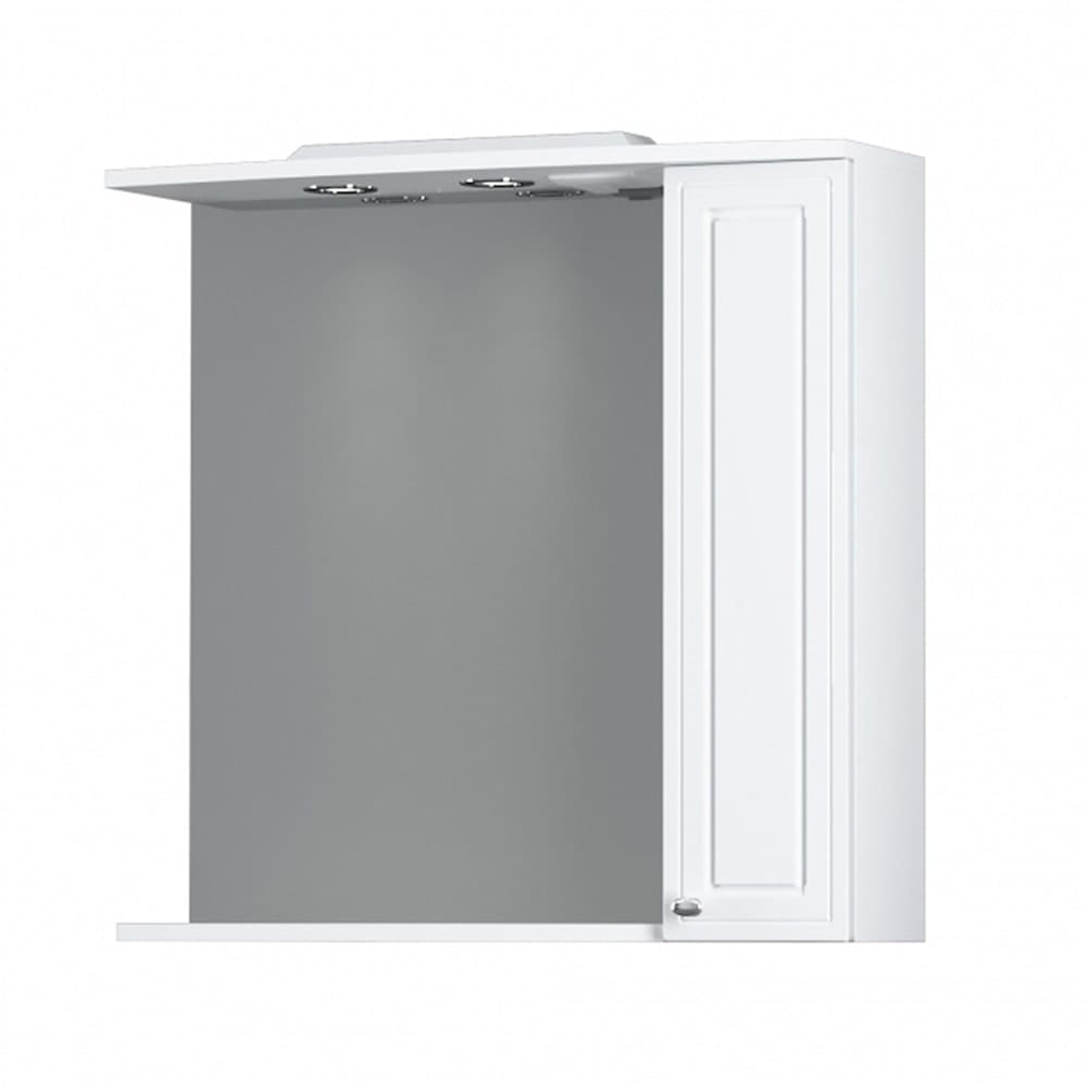 Шкаф зеркальный Damixa Palace One 75 (M41MPR0751WG) с подсветкой
