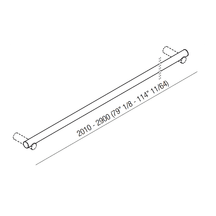 Поручень Agape Dot line ADTL3000RT светлое дерево