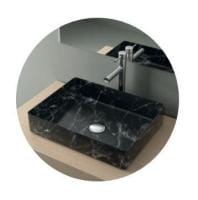 Раковина Nofer Qtro 47 23583 белый мрамор