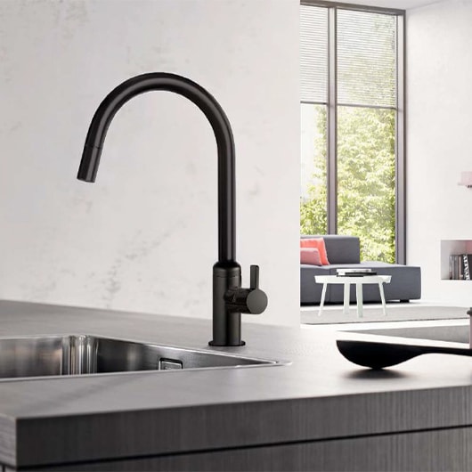 Смеситель для кухни Kludi Bingo Star XS 468033978 черный матовый